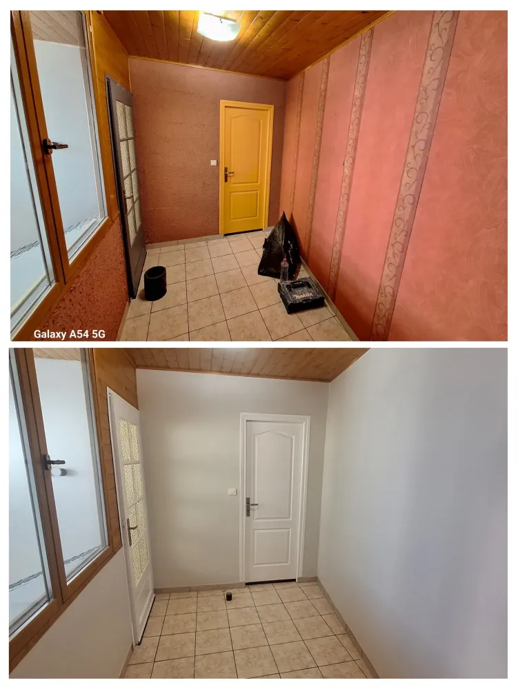 rénovation intérieure murs et portes